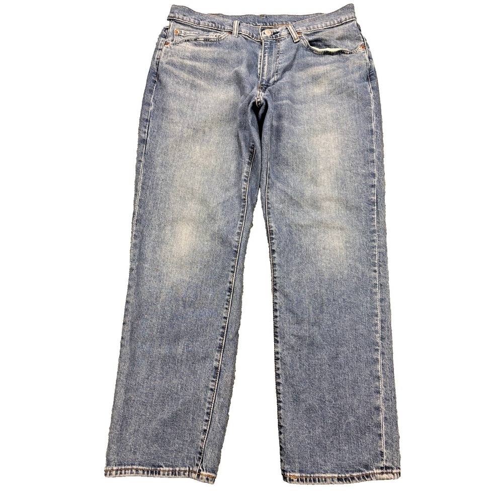 Levis‎ 541 Premium Jeans Men 34x30 Blue Athletic Stretch Straight Distress Denim